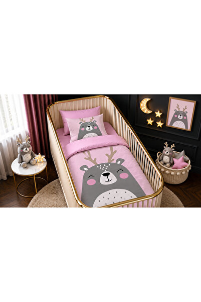 Fabeteks Cute Deer Single Digital Baby Bedding Set