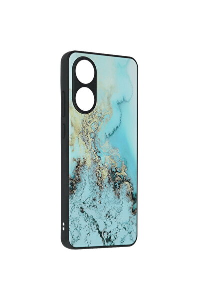 Techsuit Husă pentru Oppo A78 4G - Seria Glaze - Albastru Ocean