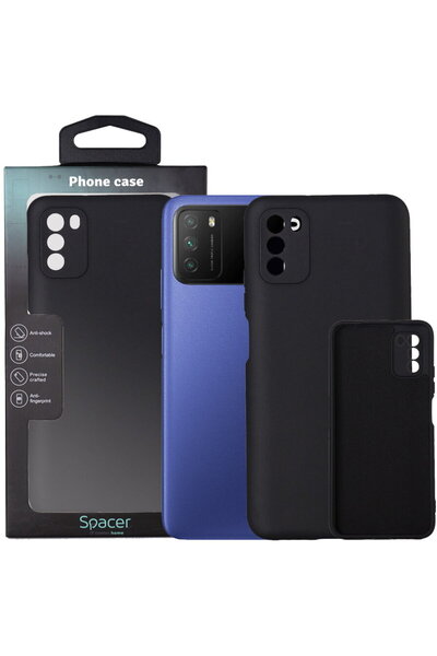 Spacer Калъф за смартфон за Xiaomi Pocophone M3, дебелина 2 мм, гъвкав силико...