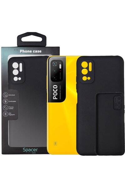 Spacer Калъф за смартфон за Xiaomi Pocophone M3 Pro 5G, дебелина 1.5 мм, гъвк...