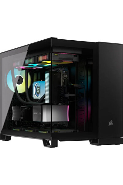 Corsair 2500X TG RGB Middle Tower Fara sursa mATX,mITX Black