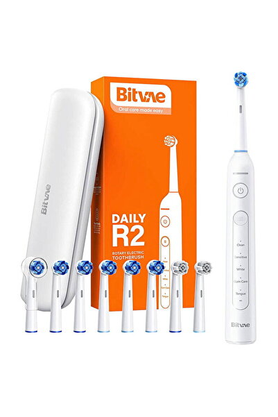 Bitvae Periuta de dinti sonica 40000 VPM USB 8 capete Alb