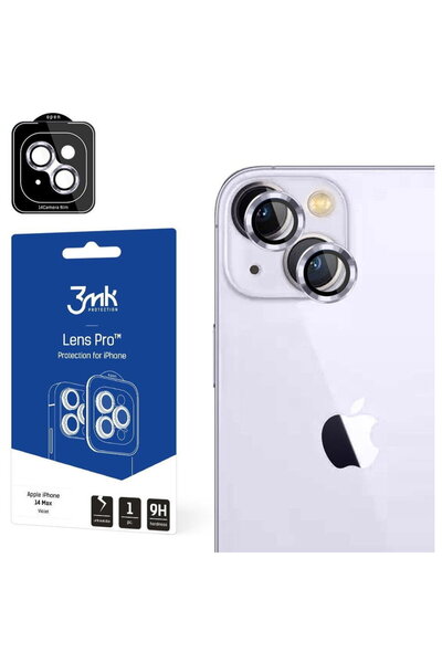 3MK Lens Protection Pro Violet folie protectie pentru Apple iPhone 14 Plus, R...