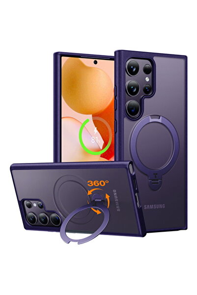 TORRAS Husa pentru Samsung Galaxy S24 Ultra - Ostand Spin Series - Purple