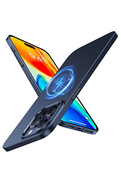 TORRAS Husa pentru iPhone 15 Pro Max - OriginFit-Mag Series - Navy Blue