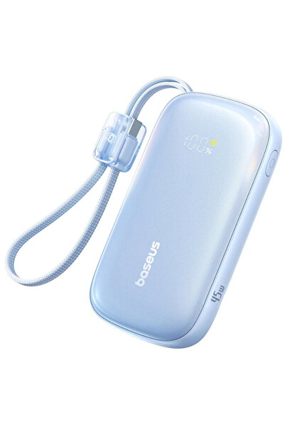 Baseus EnerFill FC21 Qpow 3 Ultra, Cablu Detașabil, 10000mAh, 45W, Afișaj Dig...