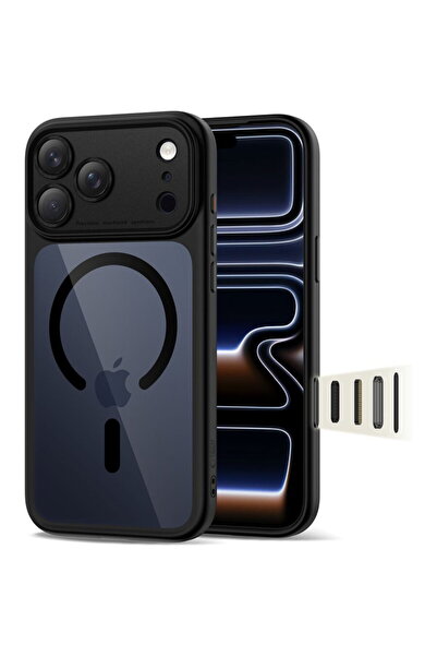 Tech-Protect Magpeak MagSafe CC Θήκη για iPhone 17 Pro, με διαφανή πλάτη, συμ...