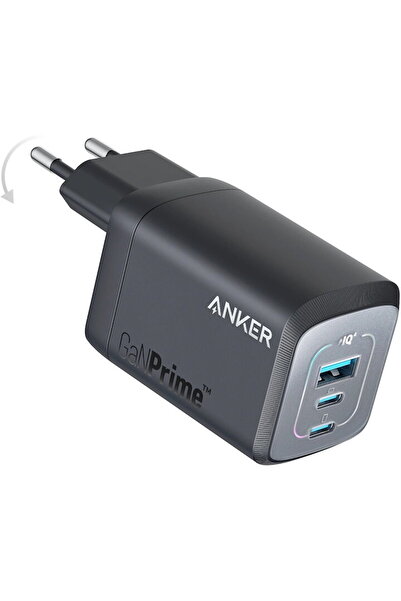 Anker Prime, 67W, 5A, 2 x USB Type-C, USB 67W Negru