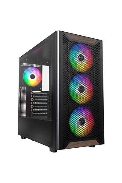 MONTECH Mid Tower XR Wood Negru