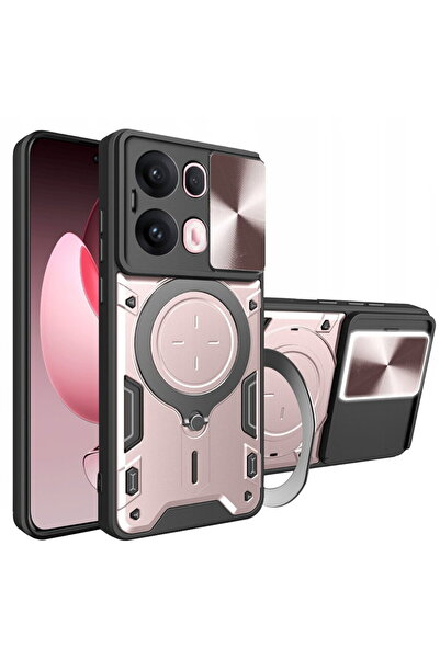 Techsuit Калъф за Oppo Reno13 Pro - CamGuard Pro - Розово злато