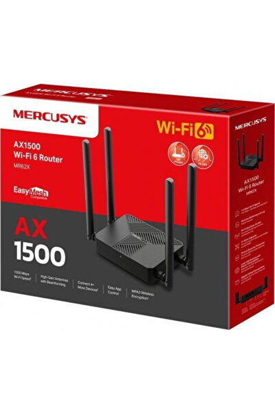 Mercusys MR62X, 3x LAN, 1X WAN, Negru
