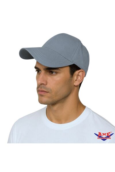 AXE SPORTSWEAR Șapcă sport de baseball unisex, gri, din microțesătură, cu vel...