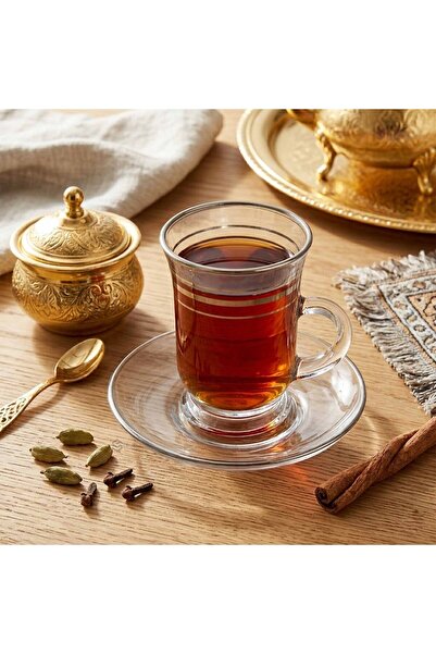 SQF Silver-striped tea set with saucer