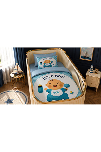Fabeteks It's a Boy Single Digital Baby Bedding Set