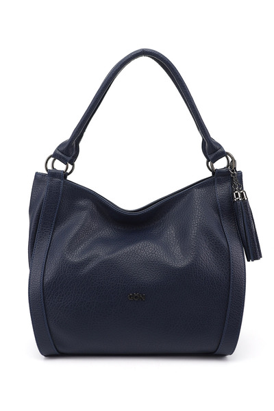 GÖNDERİ(R) Women's Navy Blue Tassel Shoulder Bag