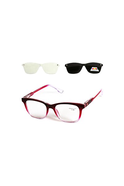 Alpin Eyewear Γυαλιά Πρεσβυωπίας Clip-on ALPIN 10717 Κόκκινο-+3.50-Red 3 σε 1...