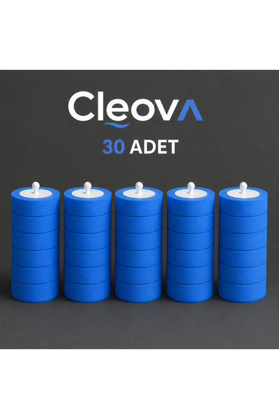 cleova Tek Kullanımlık Fırça Başlığı Yedekleri 30 Adet