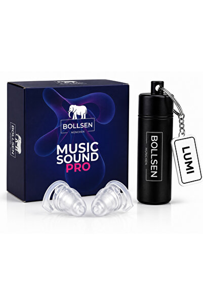 BOLLSEN MusicSoundPro Kulak Tıkaçları Konser Festival Parti İçin 24 dB SNR Gü...