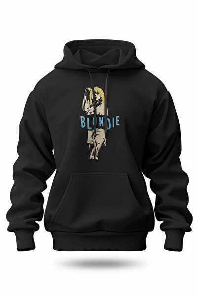 buzagi tasarım ürünleri Blondie Digital Print Hooded Unisex Sweatshirt