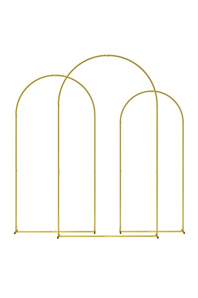 OEM Set de 3 arcade de nuntă Re-Bloom, metalice, 120x220 cm / 100x200 cm / 80...