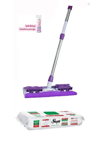 Sleepy Mop Mop Uyumlu Yüzey Temizlik Havlusu 50 Li Mop Ve Mandallı Mop Foreve...
