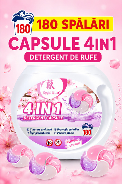 Regal Bliss Detergent de rufe capsule Regal Bliss, 4in1 pods pentru curatarea...