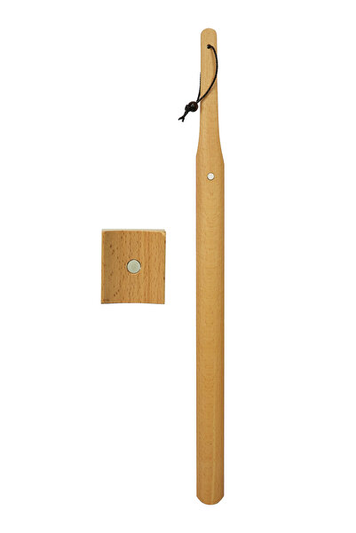 NYN Ahşap 70 Cm Uzunluğunda MIKNATISLI Ayakkabı Çekeceği Kerata 1 Adet Nature...