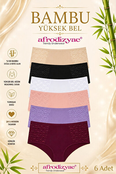 Afrodizyac Σετ 6 τεμαχίων Ειδικής Σχεδίασης Δαντελωτό Μπαμπού Μπάτο (ΕΞΤΡΑ ΜΑ...