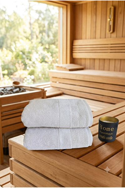 Özdilek 2 Pieces of Velvet Towels for Hands and Face