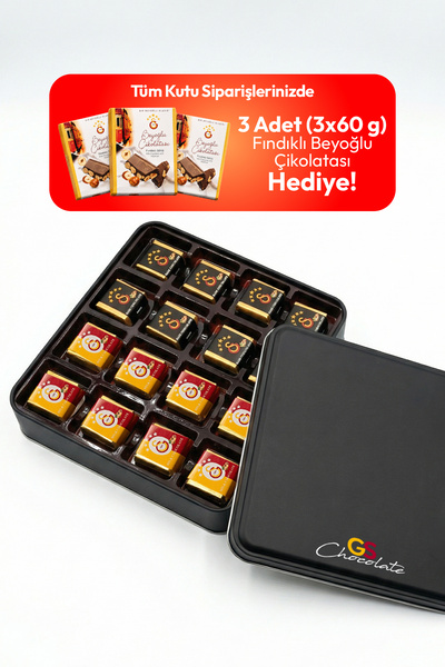 Galatasaray Lisanslı Fındıklı Beyoğlu Çikolatası | Sütlü & Bitter Karışık | 2...
