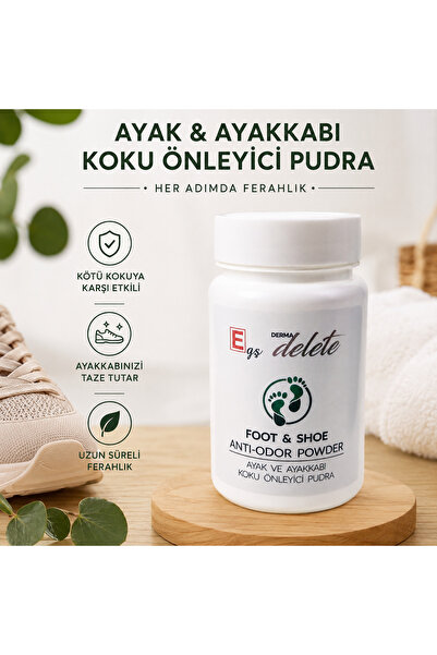 Egş DERMA delete AYAK KOKU PUDRASI Orjinal