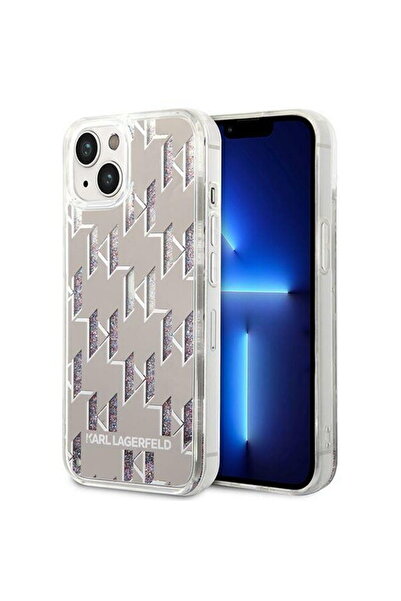 Karl Lagerfeld KLHCP14SLMNMS iPhone 14 6.1 "hardcase silver / silver Liq...