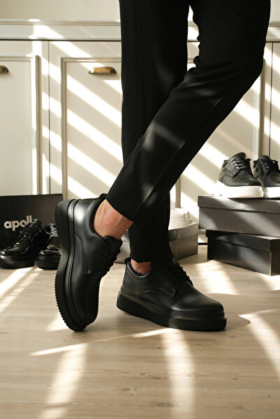 Zerenyus Zrk-X16 Premium Black Daily Men's Classic Casual Shoes