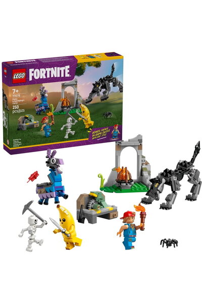 LEGO FORTNITE 77075 Tabăra lui Peely și Sparkplug 250 de piese 7 ani+