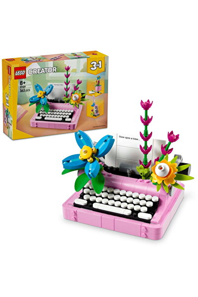 LEGO Creator 3-in-1 Typewriter with Flowers в„ў 31169 вЂ“ 363 piese, 8+ ani