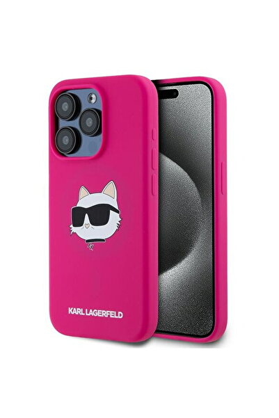 Karl Lagerfeld Husa pentru iPhone 15 Pro Max - Silicone MagSafe (KLHMP15XCHPP...