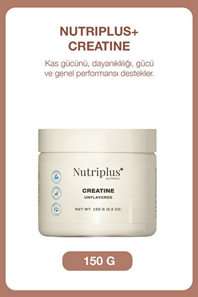 Farmasi Nutriplus+ Creatine Monohidrat Aromasız Kreatin Tozu Kas Gücü ve Dest...