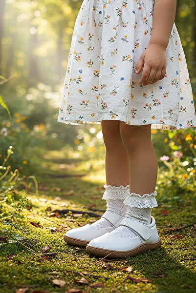 Kiko Kids Lida %100 Deri Günlük Kız Çocuk Babet Ayakkabı