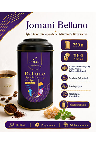 Belluno - Sandaloz Sakızlı Öğütülmüş Filtre Kahve - 250 gr
