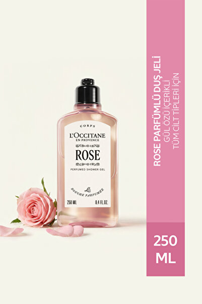 L'Occitane Rose Parfümlü Duş Jeli, Gül Özlü, 250 ml