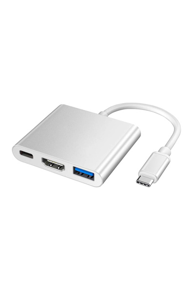 Winex Mobile Winex 3in1 Type-C To HDMI Hub Port Adaptör 100W PD USB 3.0 4K HD...