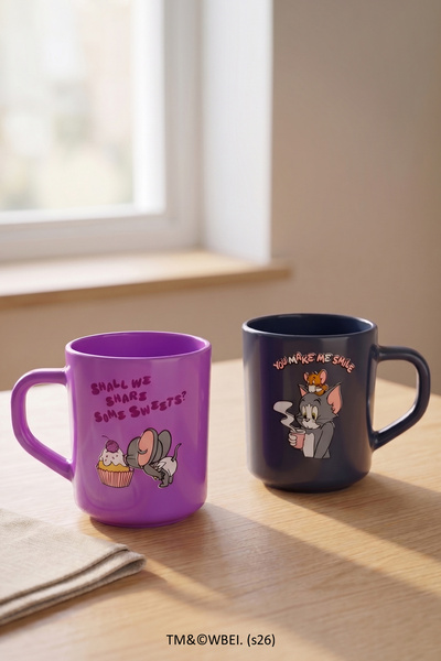 Rakle Tom and Jerry 2-Piece Mug Set 250 Cc