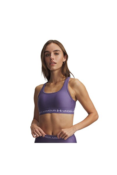 Under Armour A1361034-520 Crossback Mid Bra Women's B &amp; Uuml;Stiyer Purple