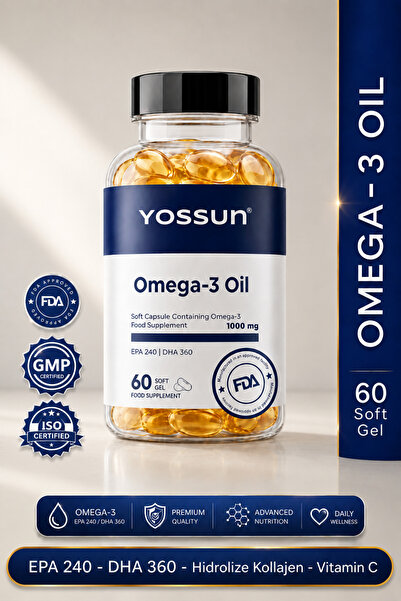 yossun Omega-3 içeren Yumuşak Kapsül Takviye Edici Gıda