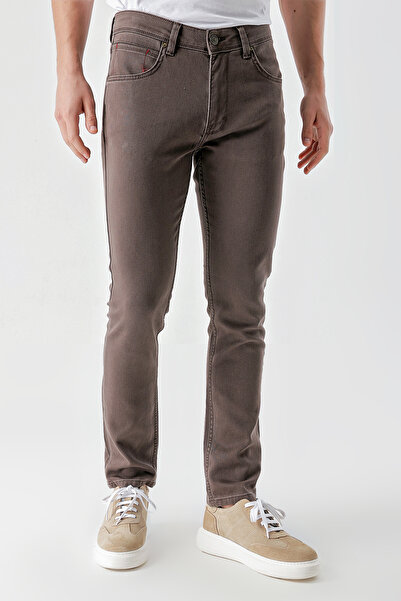 Morven Pantaloni slim cu 5 buzunare din bumbac, MARO, pentru bărbați