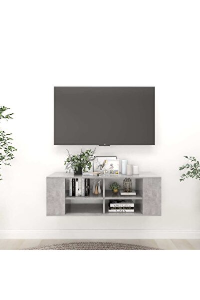 Concept Dulap TV montat pe perete, stejar Sonoma, 102x35x35 cm, PAL