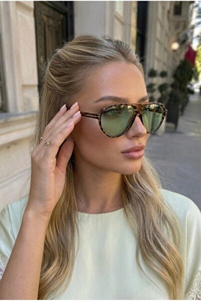 Eyesofia نظارات شمسية ميلون كات آي للجنسين بإطار بني فائق الخفة مع فلتر Uv400