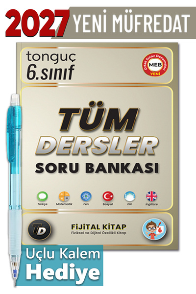 Tonguç Yayınları 6. Sınıf Tüm Dersler Soru Bankası + Hediyeli