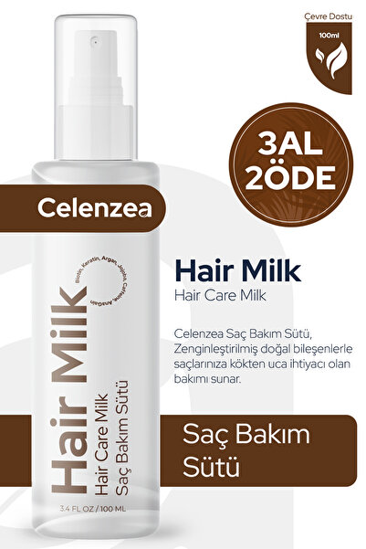 Celenzea Besleyici ve Onarıcı Biotin Keratin Saç Bakım Sütü Kolay Tarama Hair...