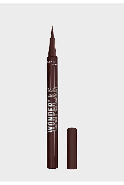 RIMMEL LONDON وندر إنك، 002 سبايدد تشستنت، بني، قلم تحديد العيون، قلم آيلاينر